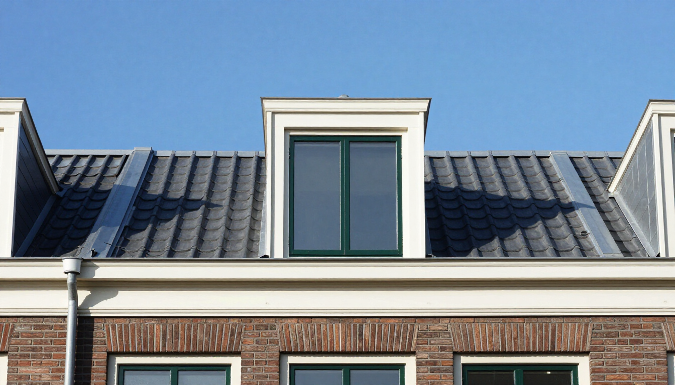 Nieuw geplaatste dakkapel op een Bredase rijwoning